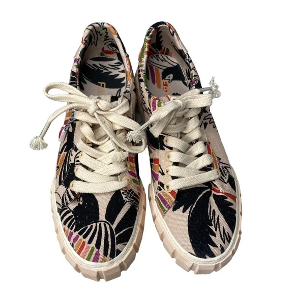Farm Rio Bird Paradise Platform Sneaker  Sz: 6.5 - Picture 6 of 13